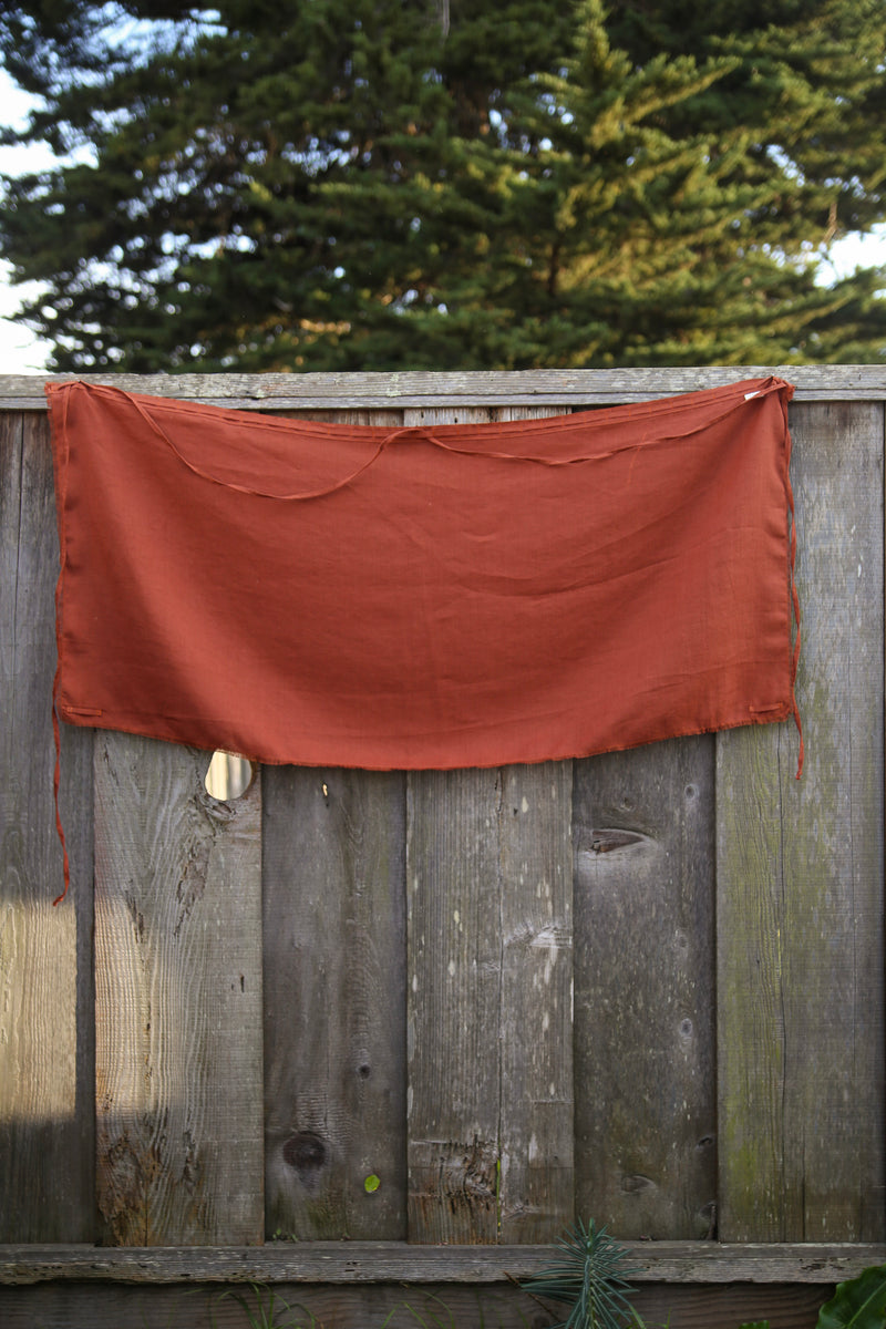 Overall Wrap Linen - Rust